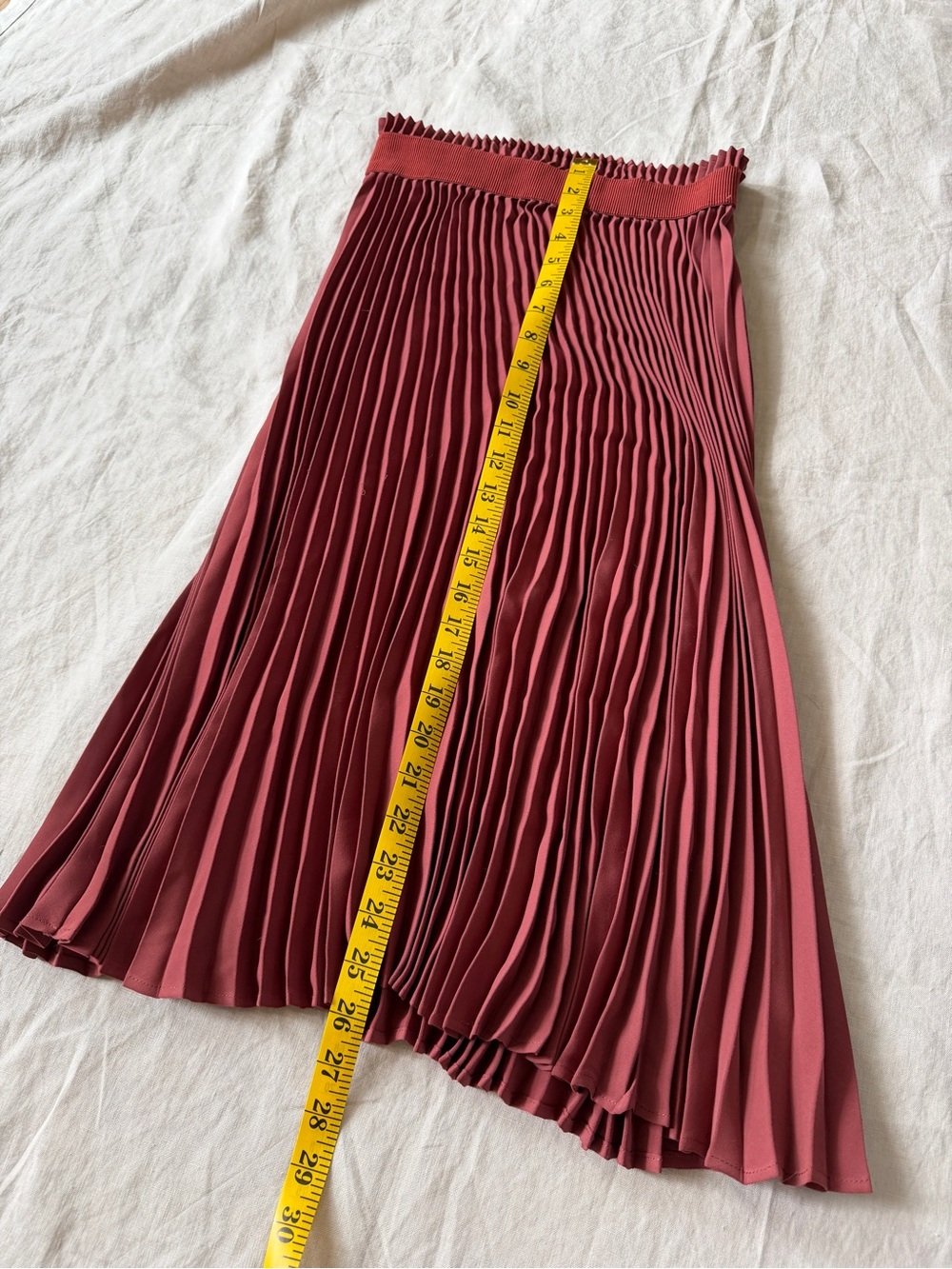 Babaton Pleated Midi Skirt in terra cotta xs - Picture 12 of 14